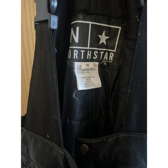 Vintage Northstar Snowmobile Overalls Leather Size M Racing Some Wear - Picture 2 of 10